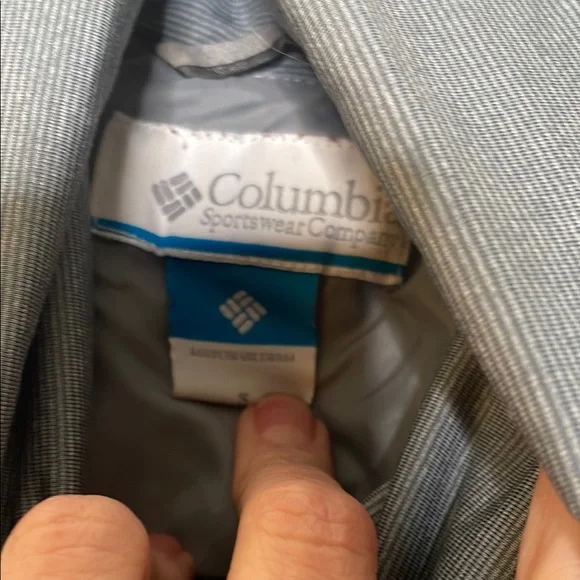 Columbia Gray Quilted Puffer Vest with High Collar - Picture 2 of 3